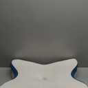 Cervical Pillow for Neck Pain Relief - Ergonomic Neck Pillow for Sleeping Contour Memory Foam Pillows for Neck Support, Orthopedic Bed Pillow for Side Back Stomach Sleepers (White & Blue)