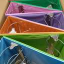 Sinload 6 Pcs 3 Ring Binder 5 Inch D Ring with Pockets, Multicolored