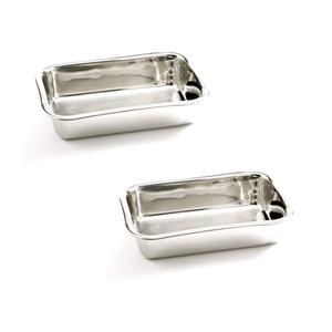 Norpro Stainless Steel Bread Loaf Meatloaf Dessert Pan With A Mirror Finish | Model 3849 (2-Pack)