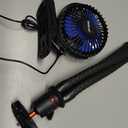 BESKAR USB Clip on Fan, Portable Small Fan with Cord Powered, 3 Speeds Strong Airflow, with Sturdy Clamp, Quiet Personal Desk Fan