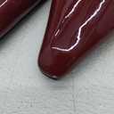 iiimmu Slingback Heels for Women 3.5 in / 4 in Kitten Heel Closed Toe Pumps Dress Shoes 6.5  Color: Patent Leather - Dark Red 