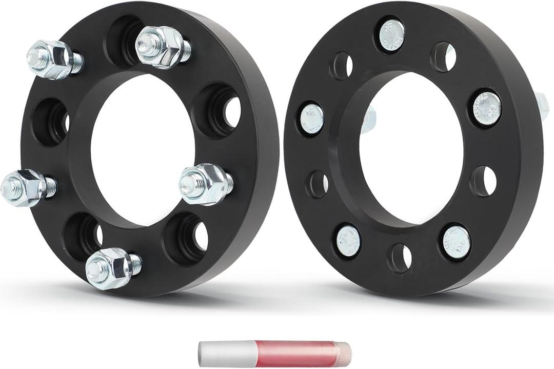 OCPTY 5x4.75 Wheel Spacers 1 inch 5x4.75 to 5x5 Wheel Adapters for Blazer for Camaro for Corvette for Eldorado for Firebird for Jimmy 12x1.5 Studs 87.1mm Hub Bore Hub Centric Wheel Adapters 5 lug 2PCS