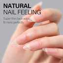 AILLSA Almond Nail Tips 450pcs Soft Full Cover Gel Nails Tips Matte Pre-shaped Press On False Extension Gelly Nail Tip for Acrylic Nails Professional, 15 Sizes Medium Nails Tip for Beginners