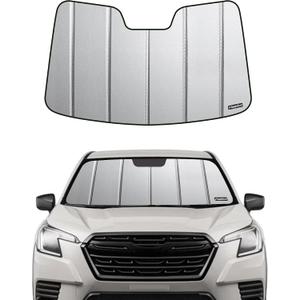 Pigenius Windshield Sunshade for Subaru Forester 2022-2025 Eyesight, Premium Grey Leather Finish