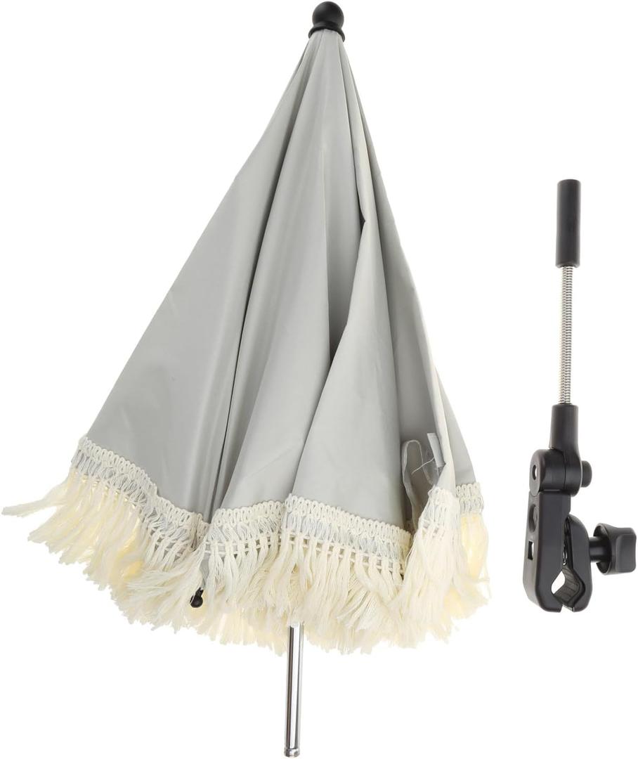 Outdoor Sun Shade Fringed Lace Umbrellas Beaches Sunscreen UV Protections Umbrella Kid Photography Props Baby Sun Shade, type A