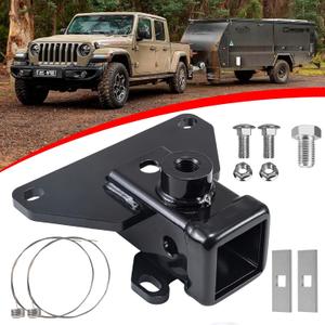 13434 Class 3 Trailer Hitch Receiver for Jeep Gladiator, 2 Inch Tow Hitch Receiver Compatible with JT 2020-2026, Heavy Duty Steel Tow Hitches Receivers for Pickup Truck with Bolts