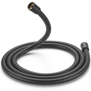 Cobbe 70" Shower Hose Extra Long, Handheld Shower Head Extension Hose Replacement with Gaskets & Sealing Tape, 304 Stainless Steel Hose for Bathroom, RV (Matte Black)