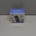 The Original Salt and Pepper Shakers set - Black & White - Spice Dispenser with Adjustable Pour Holes - Stainless Steel & Glass - Set of 2 Bottles