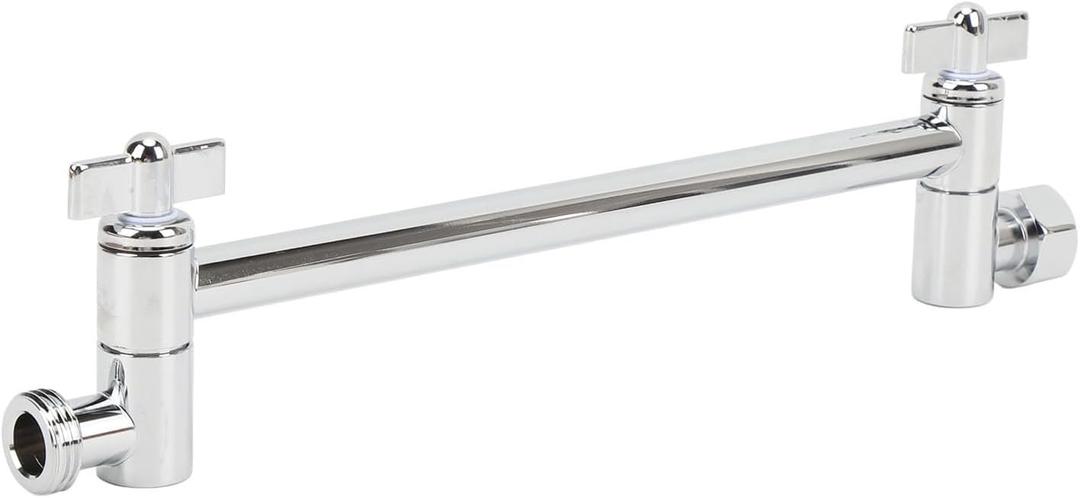 Adjustable Shower Arm Extension, Stainless Steel Shower Extension Arm, Easy to Adjust, Leakproof Elegant Shower Arm Universal Connection for Various Shower Heads (OEM Chrome)