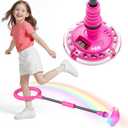 HopeRock Skip Ball Toy for Girls Ages 6-10,Girl Birthday Gifts,3 Fun Modes,Flashing Light-Up Wheel,LED Digital Counter,Replaceable Battery,Girl Birthday Gifts for Age 6-10+