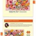 WerkShoppe Strawberry Fields1000 Piece Jigsaw Puzzle, Floral Bouquet Puzzle