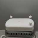 dbest products Folding Gocart Laundry Basket with Wheels, Multi Use Collapsible Grocery Shopping Cart, White