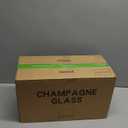 UMEIED Set of 16 Champagne Glasses, Champagne Flutes with Classic Shape, Long stem Sparkling Wine glasses for Wedding, Restaurant, Bar, Wine Toasting, Clear (Transparent)