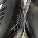 Headlights Assembly with Bulbs for 2017 2018 2019 Ford Escape S SE SEL Titanium Halogen Headlamps w/LED DRL Replacement Driver and Passenger Side Pair (LH RH),Black Housing Amber Reflector