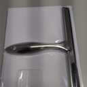 NETANY Shower Squeegee, 10-Inch Silver Squeegee, All-Purpose Stainless Steel Squeegee for Bathroom, Shower Doors, Mirrors, Tiles and Car Windows - 100% Streak Free