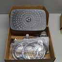 Veken 11.8'' Rain Shower Head with Handheld, High Pressure Rainfall Showerhead Combo with 5 Handheld Water Spray Modes for Bathroom Accessories, Home Decor, Detachable Dual Shower Heads, Chrome Silver