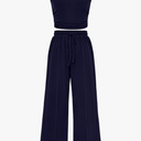 PRETTYGARDEN 2 Piece Sets for Women Summer Casual 2026 Spring Sleeveless Tank Ribbed Travel Vacation Lounge Wear Outfits, S