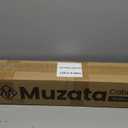 Muzata 4Pack Black Side Mount Cable Railing Post 36 Inch 36"x2"x2" Level Drilled Space-Saving Stainless Steel Cable Railing System Kit Indoor Outdoor with User Guide PF02 BH4S