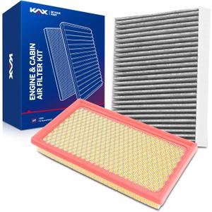 KAX Engine & Cabin Air Filter Kit, Repalcement for Toyota Corolla, RAV4, Camry, Sienna, Highlander, C-HR, Corolla Cross, Venza, Avalon, Grand Highlander, Lexus ES300h, NX350h, Replace# CA12289 CF12157