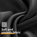 YoungsTex Short Blackout Curtains 40 Inch Length for Bedroom - Black Kitchen Window Drapes with Grommet Thermal Insulated Privacy for Bathroom Small Window, 2 Panels, 42 x 40 Inch