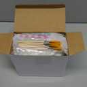 BrightRow 24 Set DIY Easter Unfinished Wood Bunny Set for Crafts Decoupage Your Own Wooden Bunny with Easter Statue Decoupage Napkins Glue Sponge Brush Paint Brush for Home Decor DIY Arts Crafts