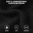 EXPAWLORER Fleece Dog Sweater With Dual D Ring, Adjustable Warm Jacket, Cold Weather Clothes, Winter Coat for Small Medium Large Dogs Boys Girls (Black)