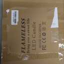 Flameless Candles Battery Operated Candles Set of 12(D:3" X H:4") Pillar Real Wax Led Candles with 10-Key Remote and Cycling 24 Hours Time