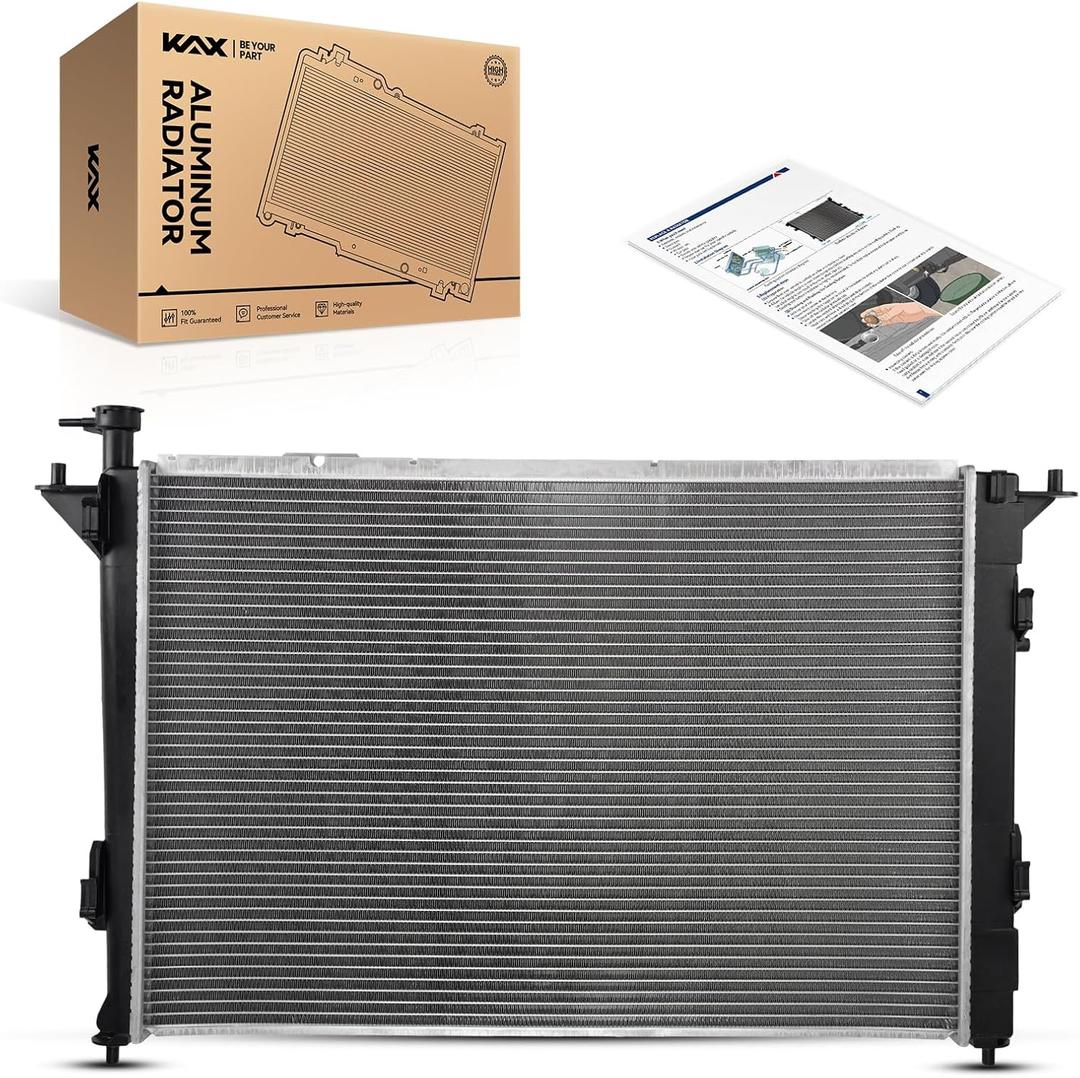 KAX CU13194 Engine Radiator Replacement, Compatible with 2011-2015 Soren to, 2013-2018 Santa Fe Sport 2.4L, 2010-2018 Santa Fe, 2019 Santa Fe XL