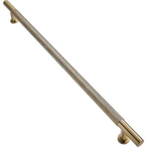khtumeware 1 Pack 18 Inch(457mm) Soild Knurled Appliance Pulls Antique Champagne Bronze Cabinet Pulls Drawer Pulls Kitchen Hardware Kitchen Handles for Cabinets Cupboard Handles