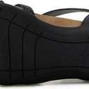 JBU by Jambu Women's Brooke Vegan Flat Sandal (Black)