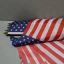12x18 Inch American Flags on Stick - Patriotic American Flags for Outside, USA Stick Flag Perfect for Independence Day, Memorial Day, 4th of July Decorations (24)