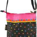Laurel Burch Crossbody Purse Zipper Top 10"X10", Feline Friends, Multicoloured