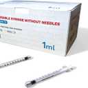 1mL Luer Lock Syringe, Sterile, Individually Wrapped, No Needle (Box of 100)