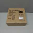 SUNTHIN White Outdoor String Lights, 48FT White Patio Lights with 25 G40 Shatterproof LED Bulbs(1 Spare), Waterproof Hanging Outside Lights for Porch, Deck, Garden, Pergola, Bistro