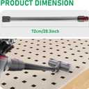 Replacement Extension Wand Tube Quick Release Compatible with Dyson V15 V11 V10 V8 V7 Vacuum Accessories Parts, 28.7in Extension Cleaner Attachment for Home Office Black