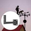 Weather Vane Mount Wall Bracket Weathervane Display Strong All Weather Resistant Wall Mount Holder Flag Pole Holder for Patio Outside House