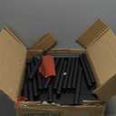 HOOBRO Corner Shelf Stand, Industrial 6-Tier Corner Bookshelf with Metal Frame, Bookcase, Plant Display Stand for Small Spaces, Living Room, Black BK36CJ01