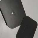 ARES WING Steel Monitor Mount Reinforcement Plate for Thin, Glass and Other Fragile Tabletop, Steel Monitor Stand Plate Compatible with Most C-Clamp and Grommet Monitor Arms, Black