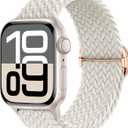 Braided Stretchy Nylon Band Compatible for Apple Watch Bands Women Men