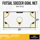 PodiuMax Soccer Goal Target Net with Highlighted Scoring Zones, 12x6ft
