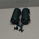 2 Pack Extension Cord Cover Waterproof, Outdoor Cord Connection Protector for Outside with 4 Removable Latches, Electrical Box Plug Covers for Patio, Power Tools, Holiday Decoration Lights, Green