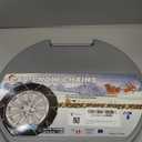 Snow-Chains Auto Fixing 1 Min Quick Fit Easy Installation Tire-Chains, Gifts for Safety, Portable Reusable Universal Emergency Tire Traction Chain for Passenger Car and SUV - Set of 2 (XM-140)