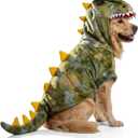 Halloween Large Dog Dinosaur Costume T-Rex Dino Outfit,5XL