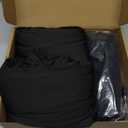 Putros Wedding Arch Cover 4FT, 5FT, 6FT Black Spandex Fitted Round Top Chiara Backdrop Stand Covers 3 Set for Wedding Birthday Party Decoration