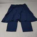 Women Athletic Knee Length Skirts with Leggings,Skorts Leggings&Skirted Capris Skorts for Women Yoga Pockets L