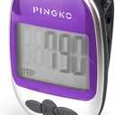 PINGKO Outdoor Multi-Function Portable Sport Pedometer Step/Distance/Calories/Counter (Purple)