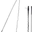 Lontcs Horse Lunge Whip for Training,5.9 Feet Long Stick with 6.3 Feet Drop, Detachable in 2 Sections  Equestrian Riding & Lunging Tool,Dressage Whips for Horses or Pig Accessories (Black)