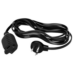  Flat Plug Extension Cord 30 Ft with Slim Space-Saving Plug Design, Thin Flat Cable Low Profile Power Cord 3 Prong Grounded Wire