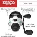 Zebco Roam Spincast Reel and Telescopic Fishing Rod Combo, Extendable 18.5-Inch to 6-Foot Telescopic Fishing Pole with ComfortGrip Rod Handle, QuickSet Anti-Reverse Fishing Reel, Seafoam