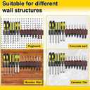 Screwdriver Plier Organizer Wall Mount,Screwdriver Rack,Metal Plier Holder Utility Tool Holder Organizers and Storage Rack for Garage Workshop Workbench Tool Chest Cart